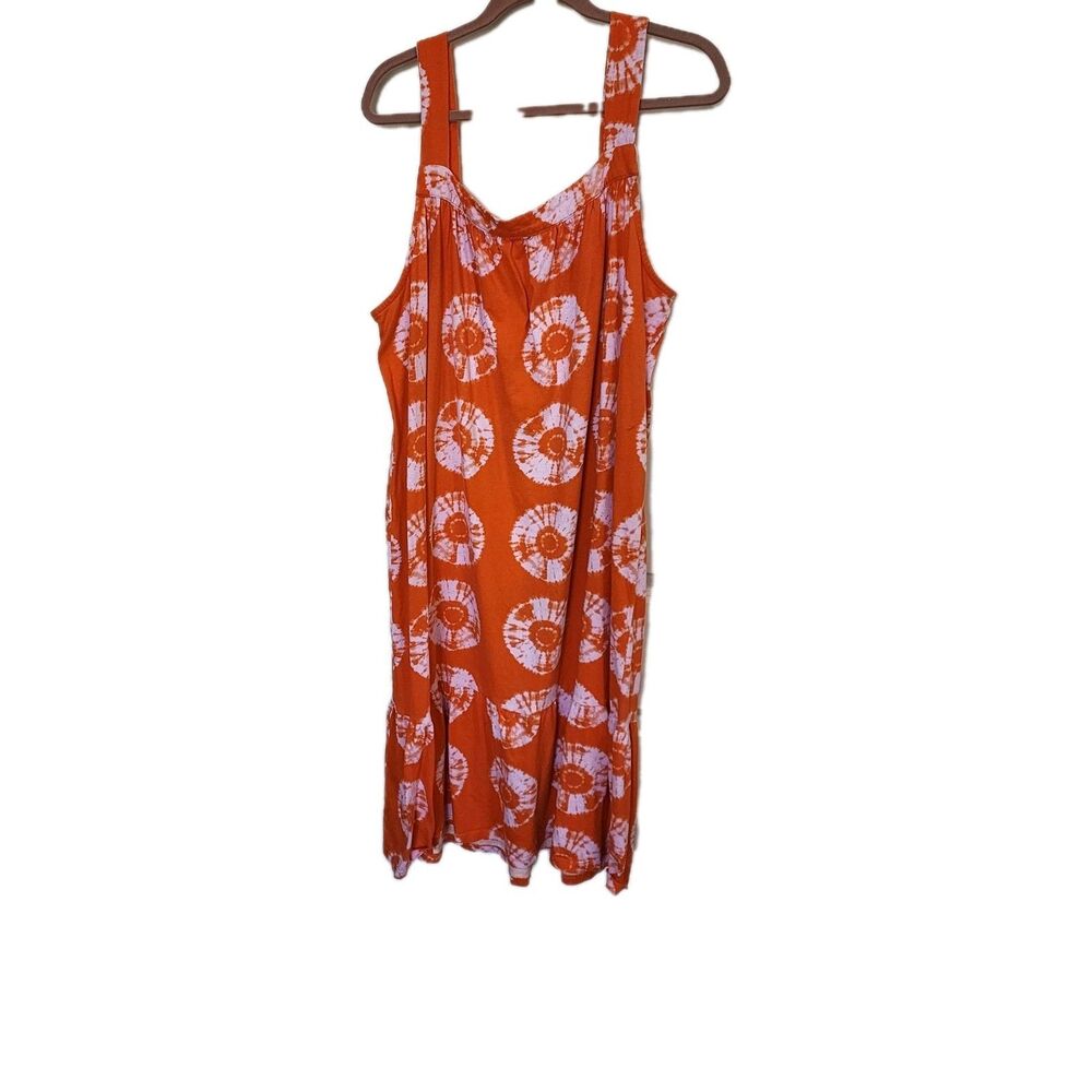 Koolaburra By Ugg Jersey Tiered Lounge Dress Coral Sand Dollar Womens 3x